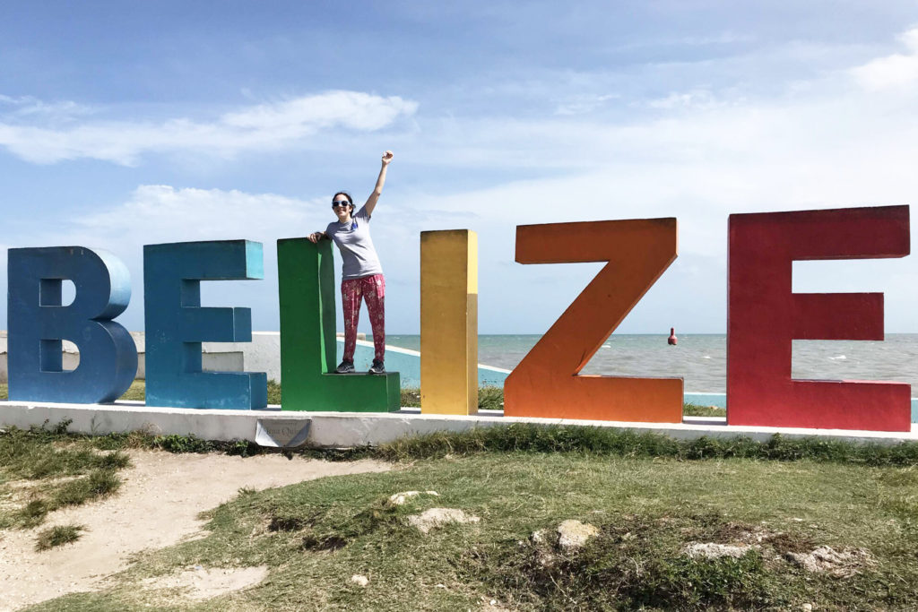 Norah AlJunaidi in Belize for study abroad.
