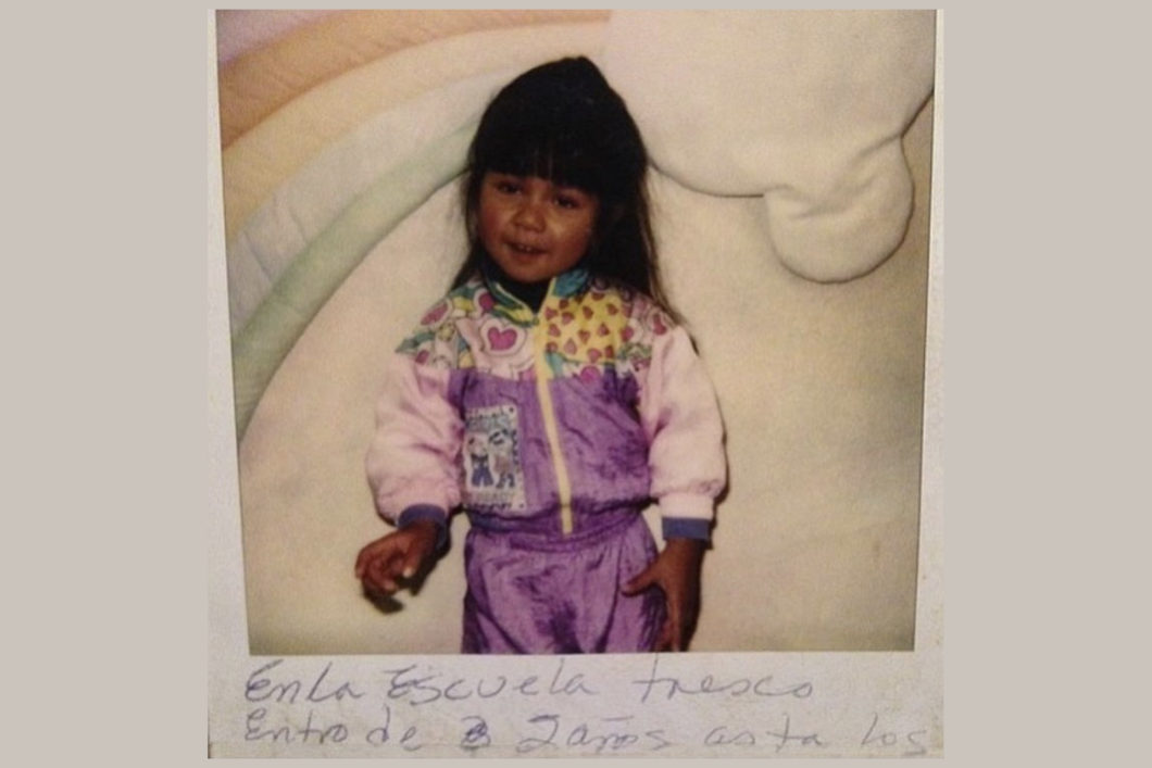 Daisy R. López as a child at Tresco TOTS Early Intervention program