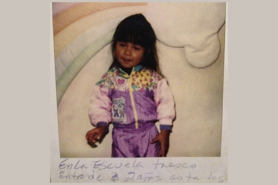 Daisy R. López as a child at Tresco TOTS Early Intervention program