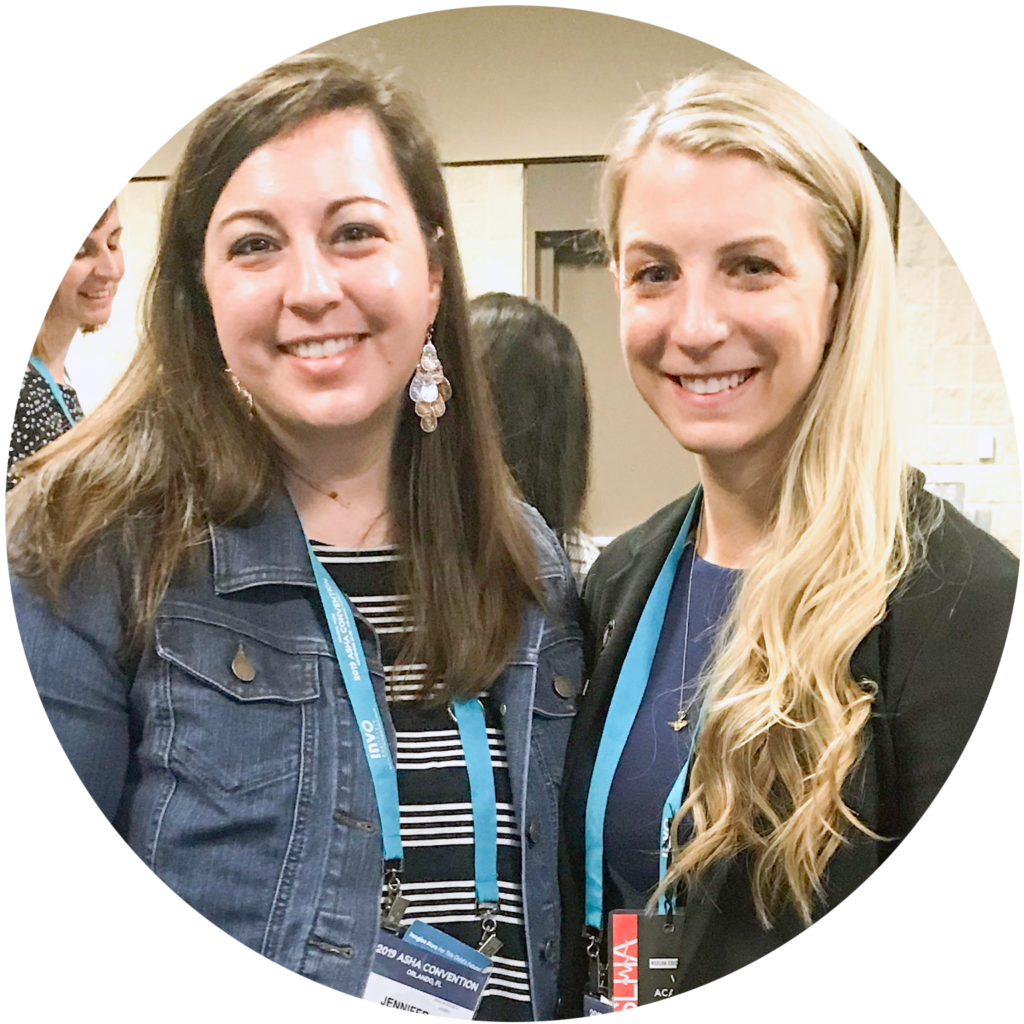 Jennifer Markiewicz with Chelsea Woodard at 2019 ASHA Convention